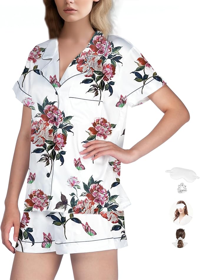 Satin Pajama Set - 2 Piece