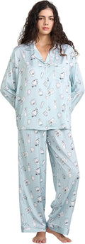 Satin Pajama Set - Long Sleeve - 2 Piece
