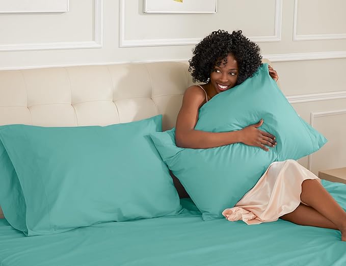 100% Cotton Pillowcase Set - King - 20 x 40 in - 2 Piece
