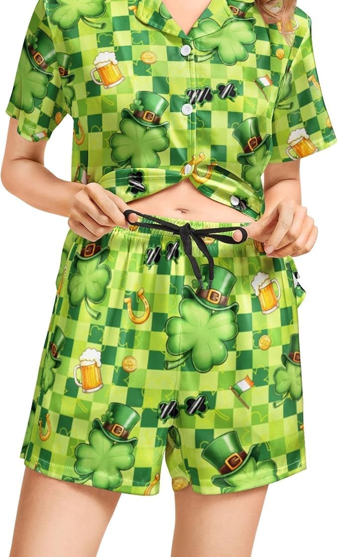 Women's Pajama Set - Short Sleeve - 2 Piece
