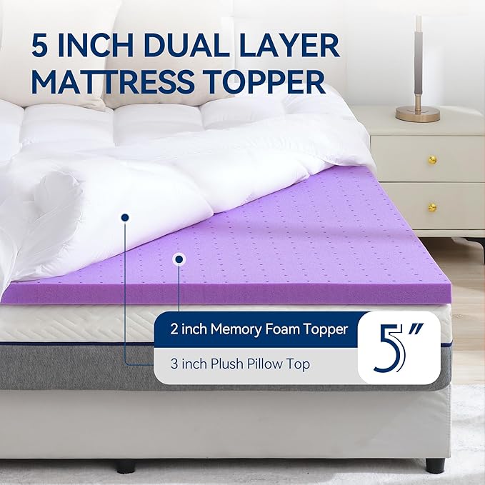 Memory Foam Mattress Topper - Twin XL