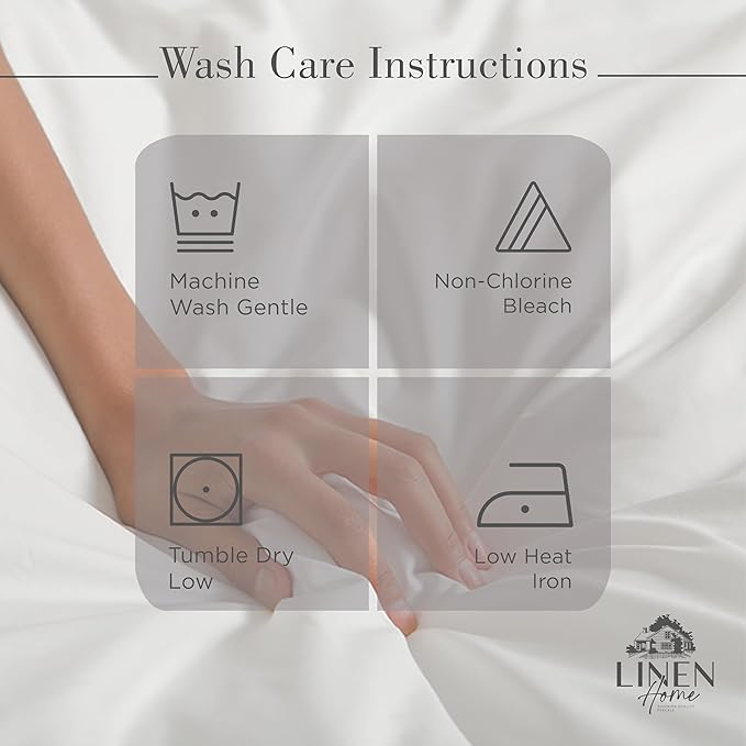 100% Cotton Bed Sheet Set - Queen - 4 Piece