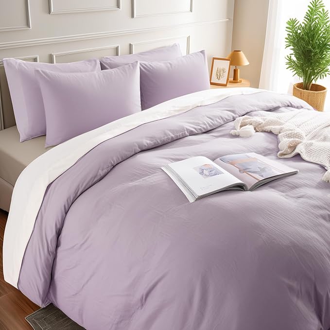 Linen Duvet Cover Set - Queen - 3 Piece