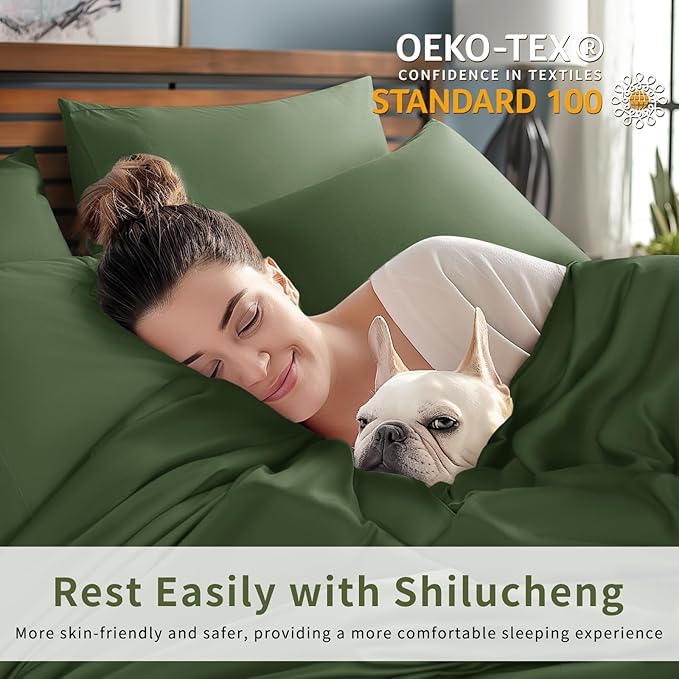 Bamboo Cooling Bed Sheet Set - King - 6 Piece