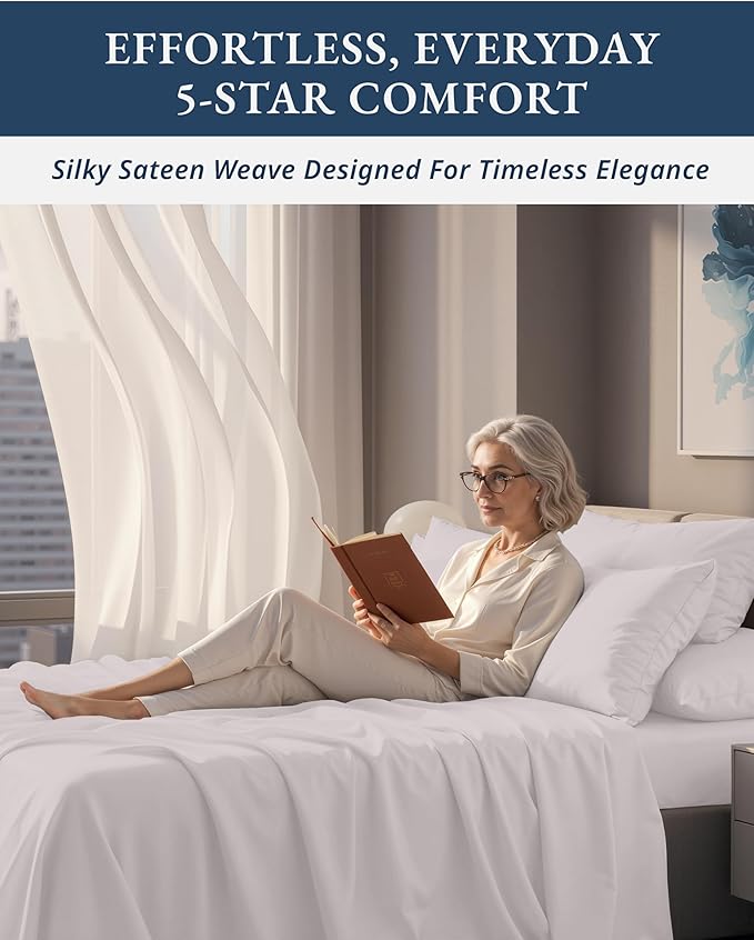 Linen Bed Sheet Set - Queen