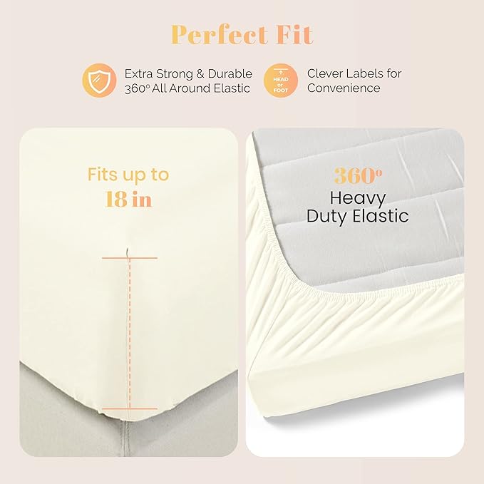 Cooling Bed Sheet Set - Split King - 5 Piece