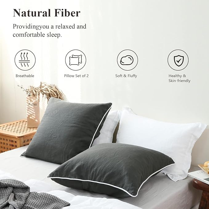 Linen Pillowcase Set - 2 Piece