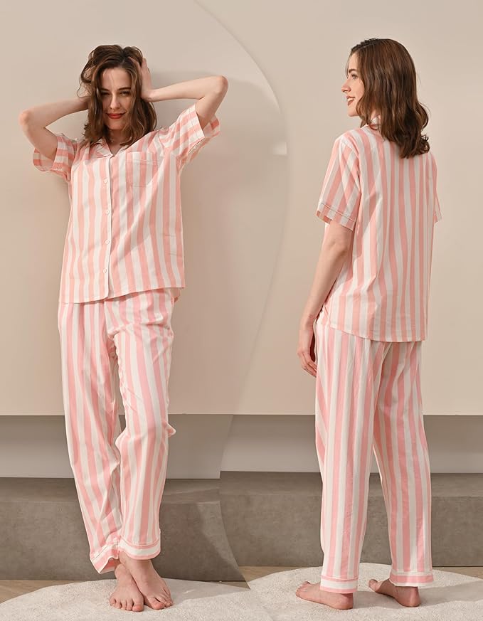 Women's 100% Cotton Pajama Set - 2 Piece