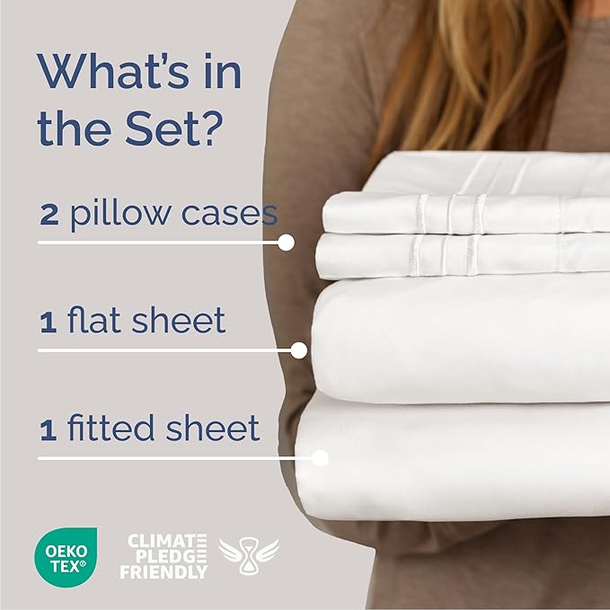 Cooling Bed Sheet Set - King - 4 Piece