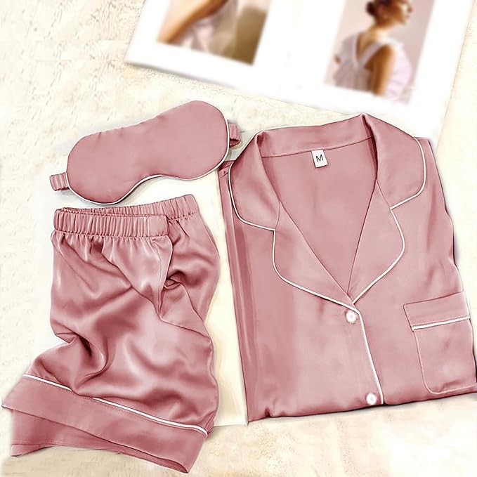 Satin Pajama Set - 2 Piece