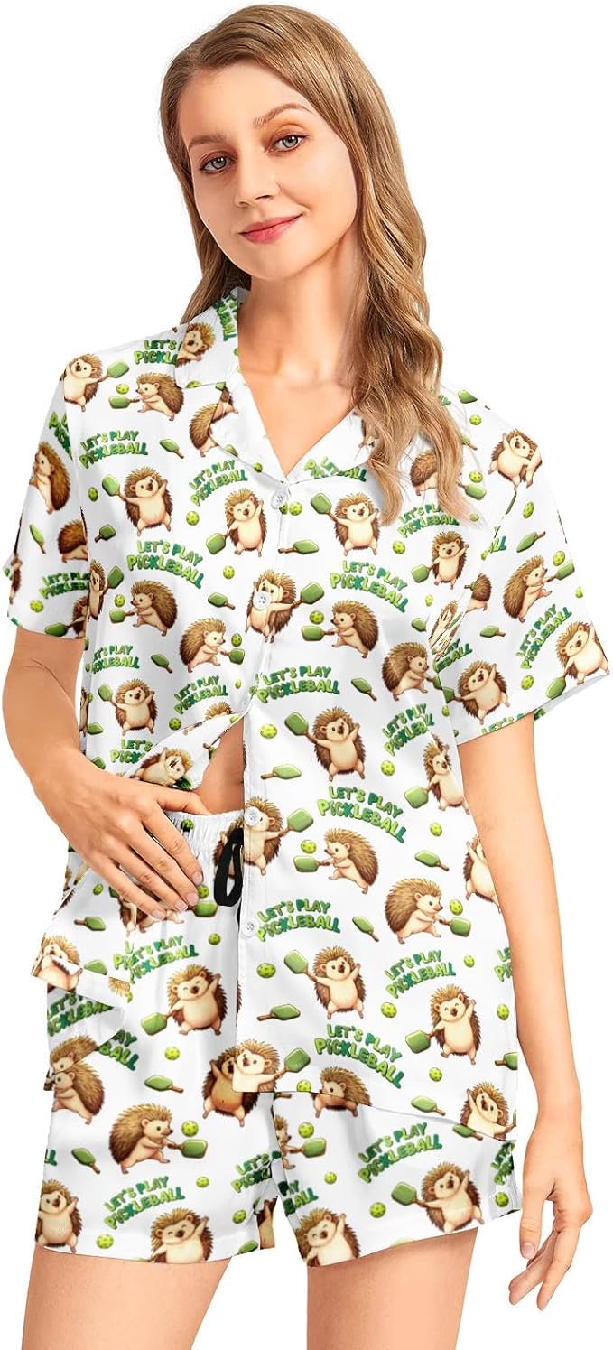 Women's Pajama Set - Short Sleeve - 2 Piece