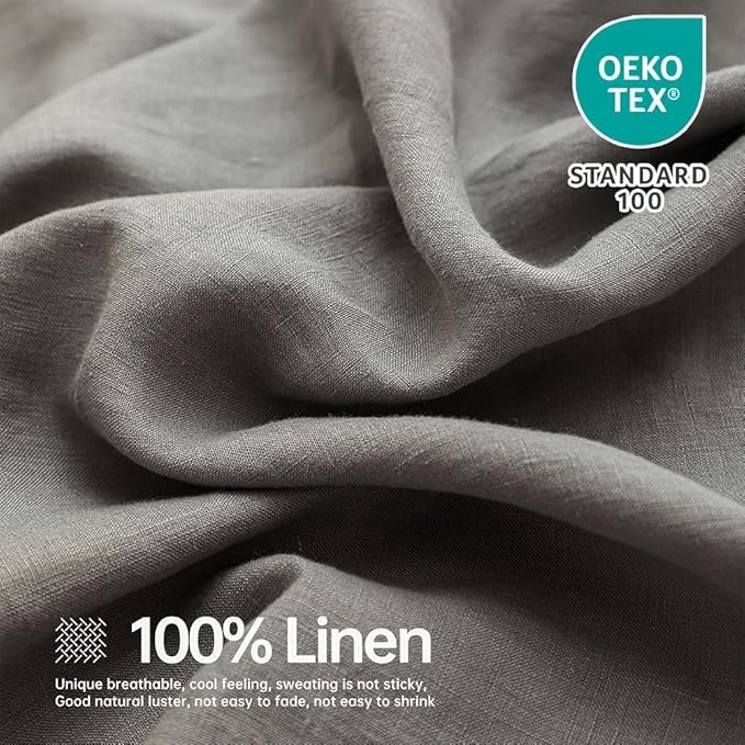 Linen Bed Sheet Set - Twin - 3 Piece