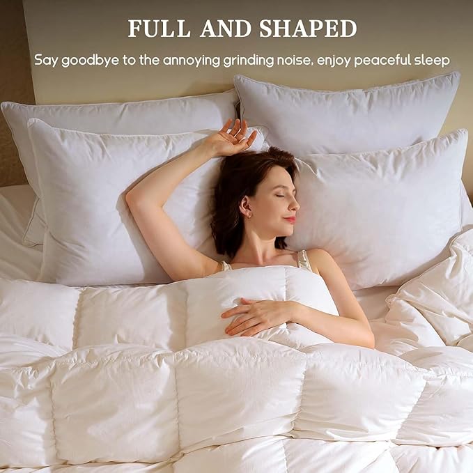 100% Cotton Bed Pillow - Queen - 2 Piece