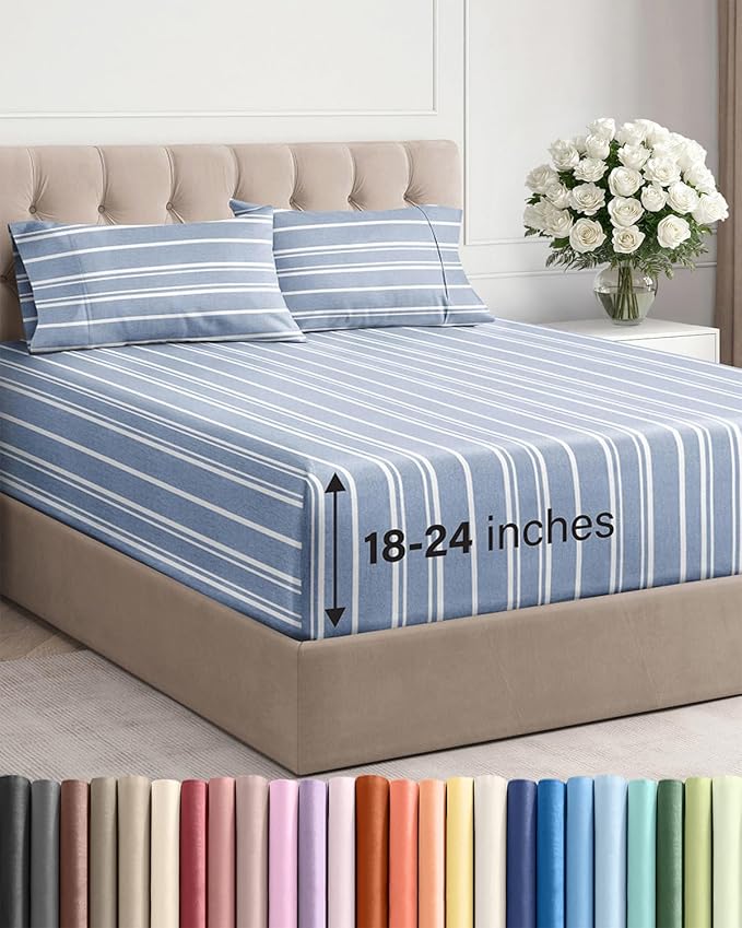 Cooling Bed Sheet Set - Twin XL - 4 Piece