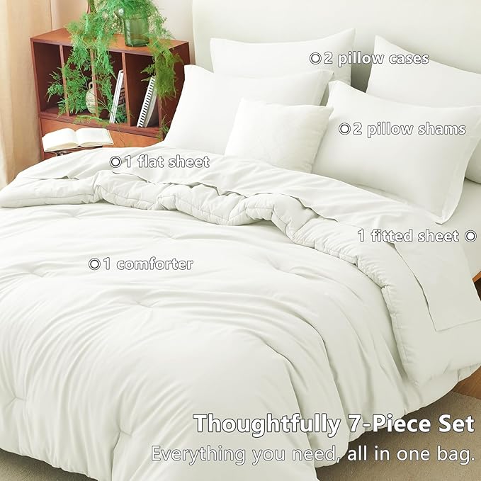 Down Alternative Comforter Set - King - 7 Piece