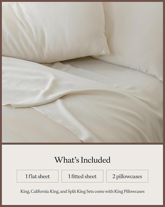 Bamboo Bed Sheet Set - California King - 4 Piece