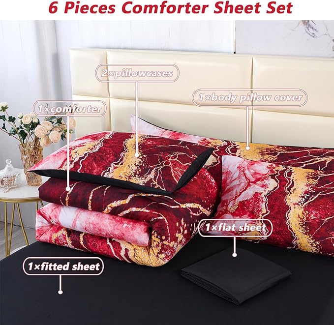 Comforter Set - Queen - 6 Piece