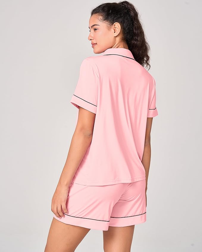 Women's Bamboo Shorts Pajama Set - 2 Piece
