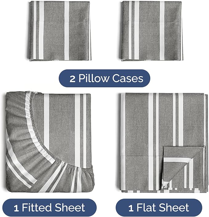 Cooling Bed Sheet Set - Twin - 4 Piece