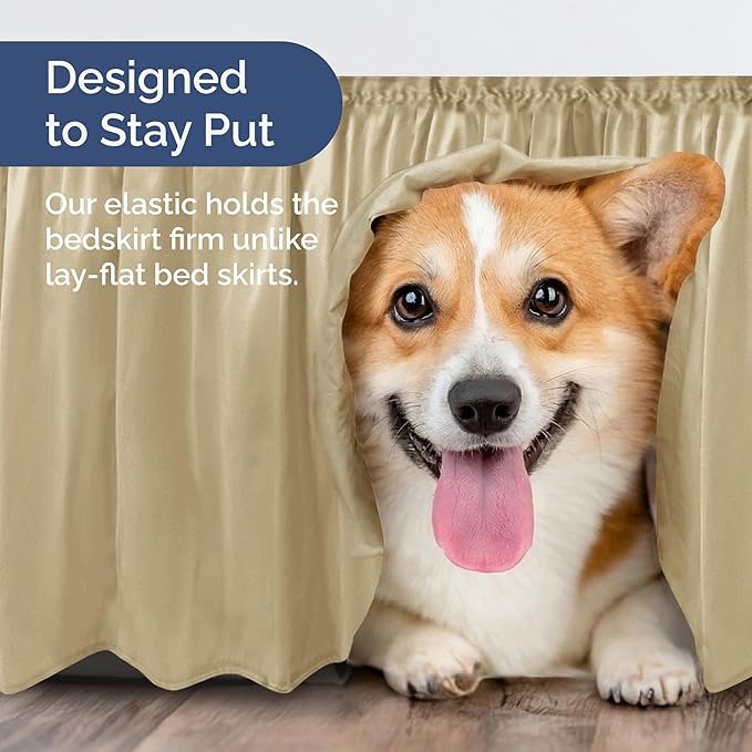 Bed Skirt - King - 12 in Drop