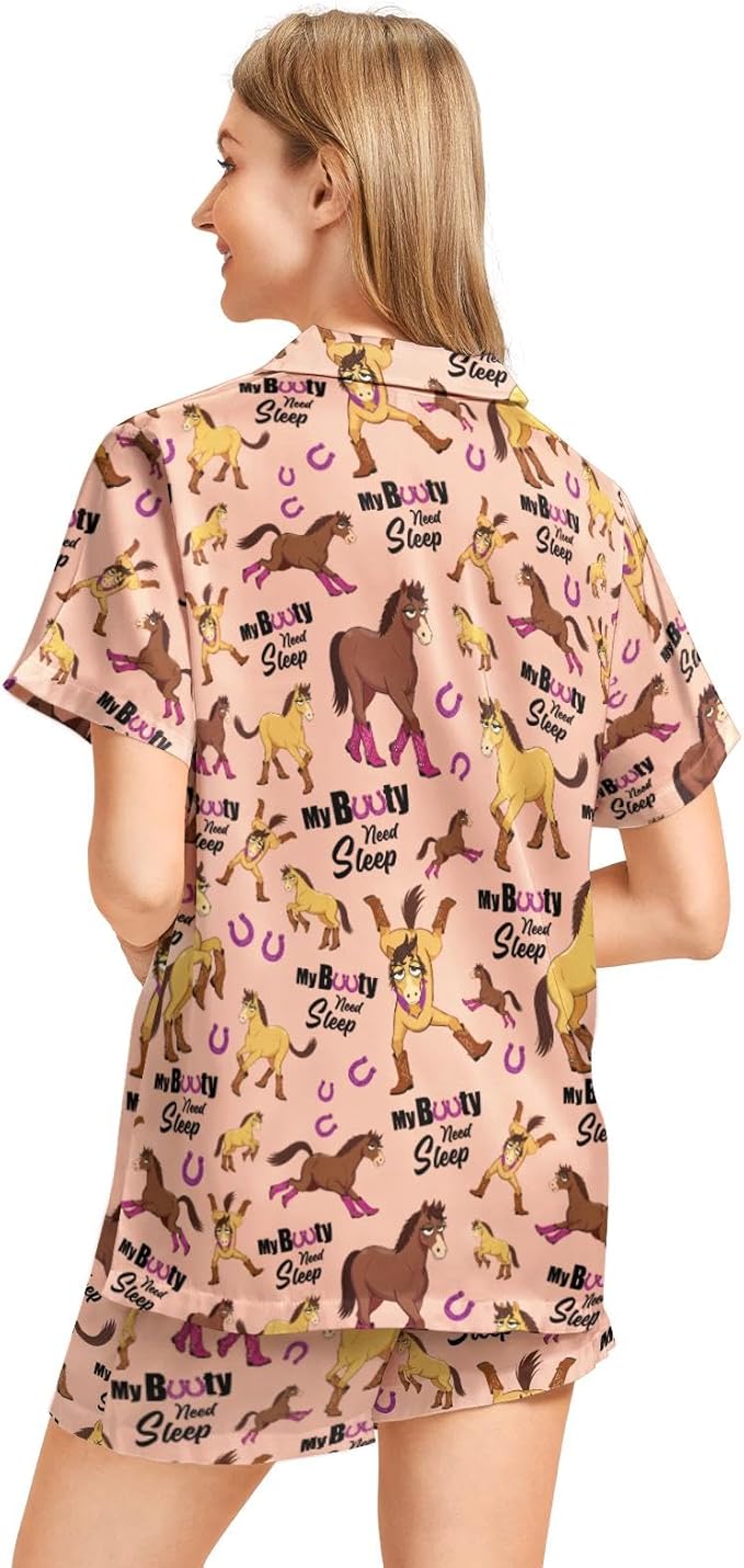 Women's Pajama Set - Short Sleeve - 2 Piece