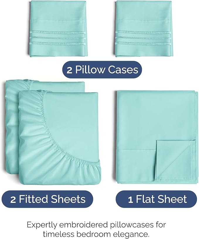 Cooling Bed Sheet Set - Split King - 5 Piece