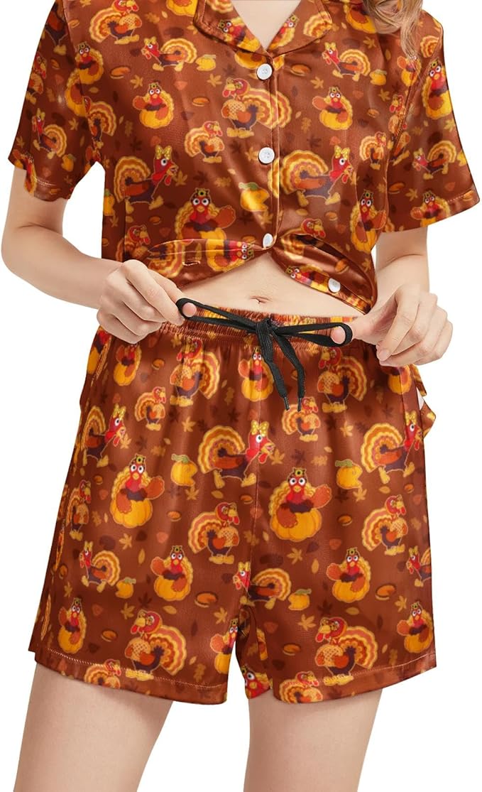 Women's Pajama Set - Short Sleeve - 2 Piece
