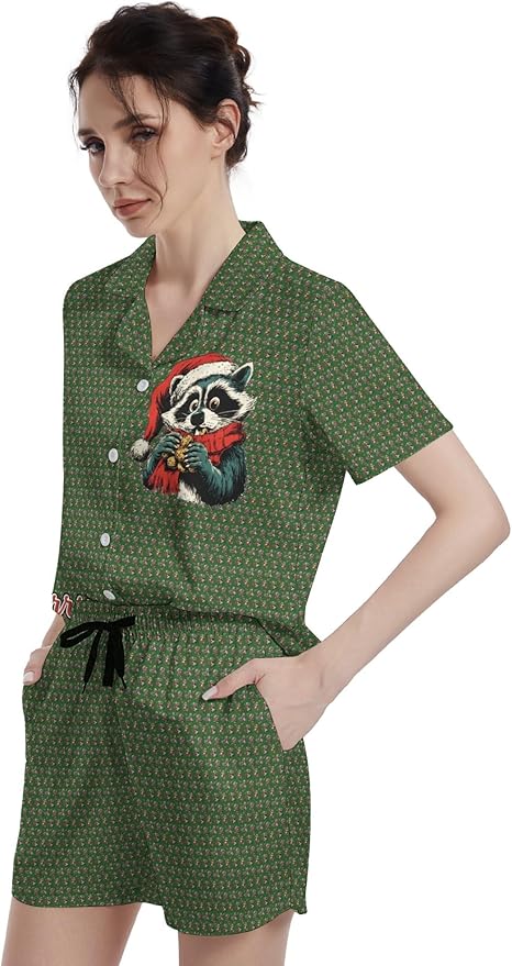Women's Pajama Set - Short Sleeve - 2 Piece