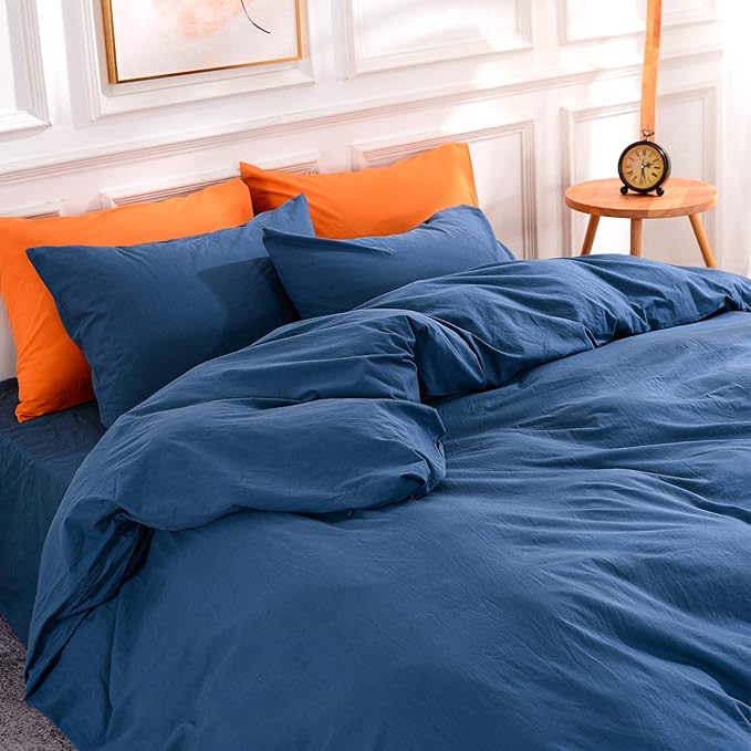 Linen Duvet Cover Set - Full - 3 Piece