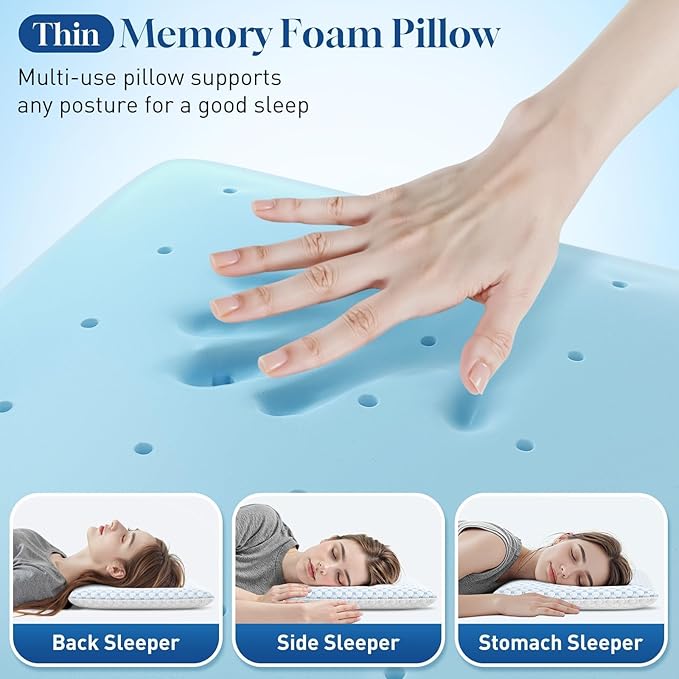 Memory Foam Bed Pillow - Queen