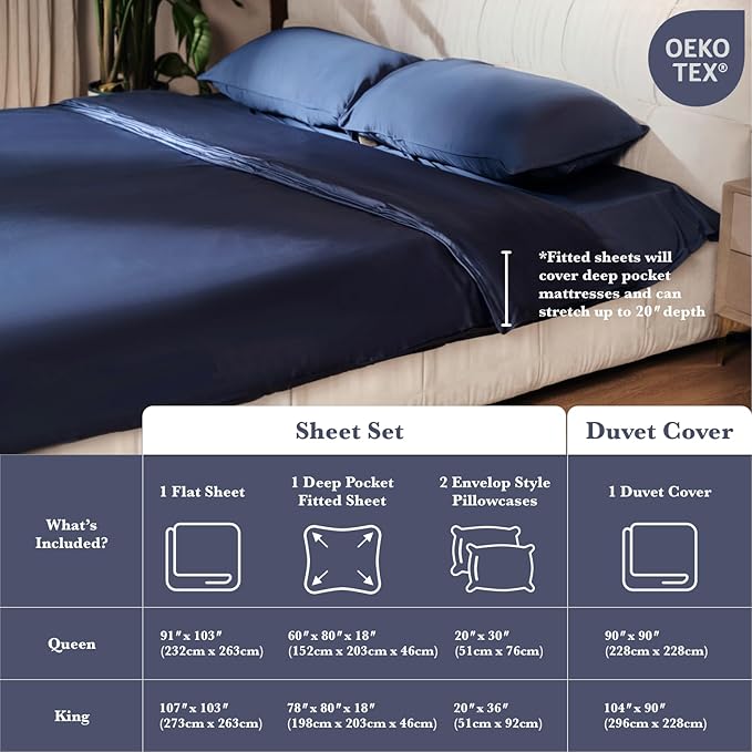 Bamboo Bed Sheet Set - Queen