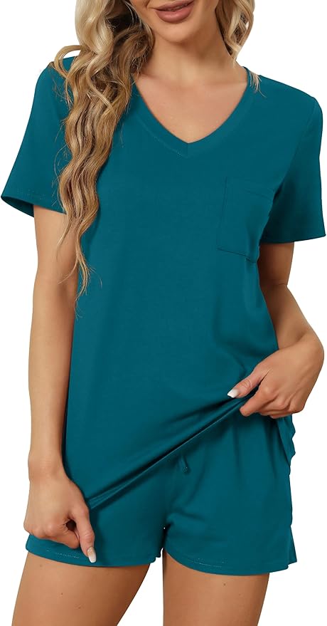 Women's Pajama Set - Short Sleeve - 2 Piece