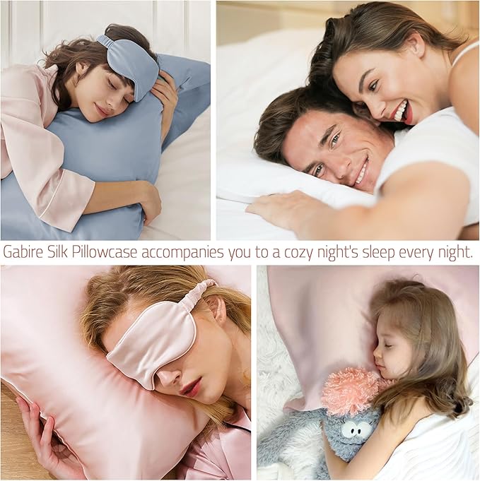 Mulberry Silk Pillowcase Set - Standard - 2 Pack - 2 Piece