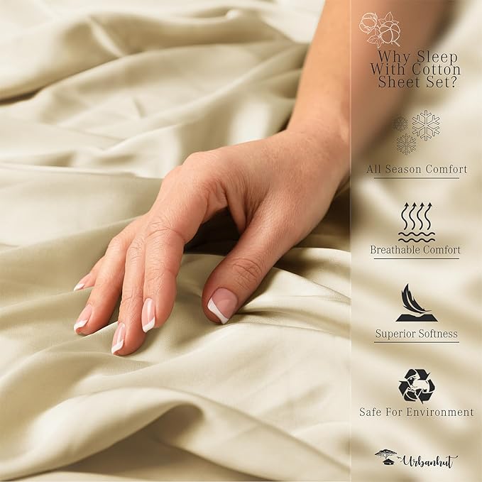 Bed Sheet Set - California King - 16 in Deep Pocket - 4 Piece