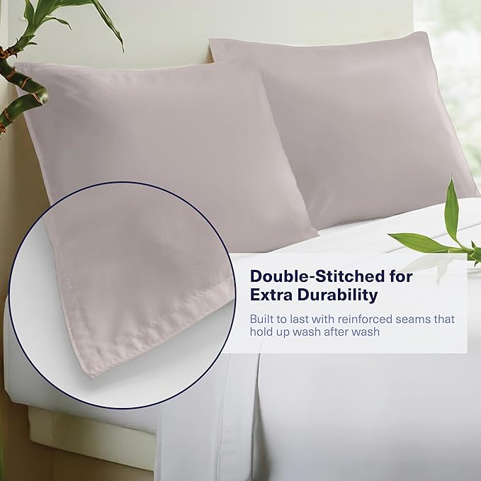 Bamboo Cooling Pillowcase Set - Queen - 2 Piece