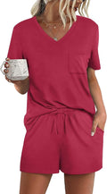 Women's Pajama Set - Short Sleeve - 2 Piece
