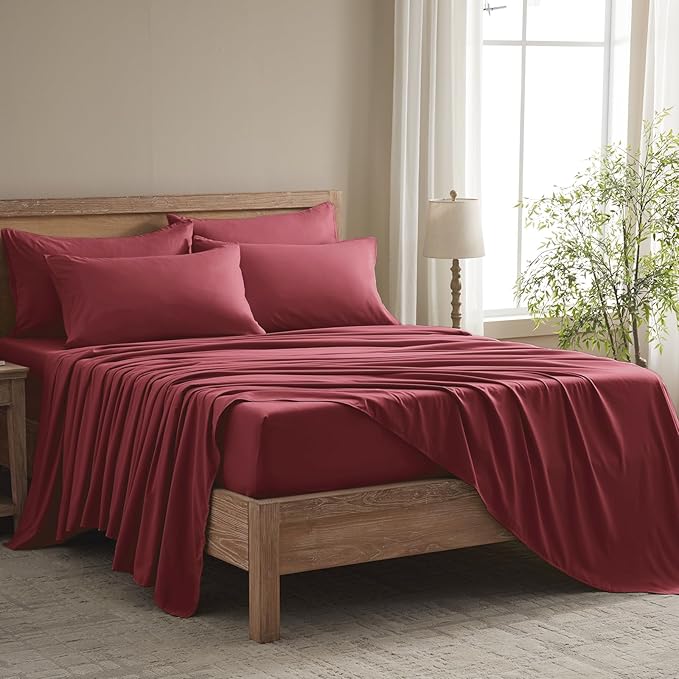 Microfiber Cooling Bed Sheet Set - Twin - 4 Piece