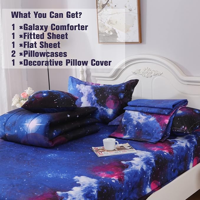 Comforter Set - Twin - 6 Piece