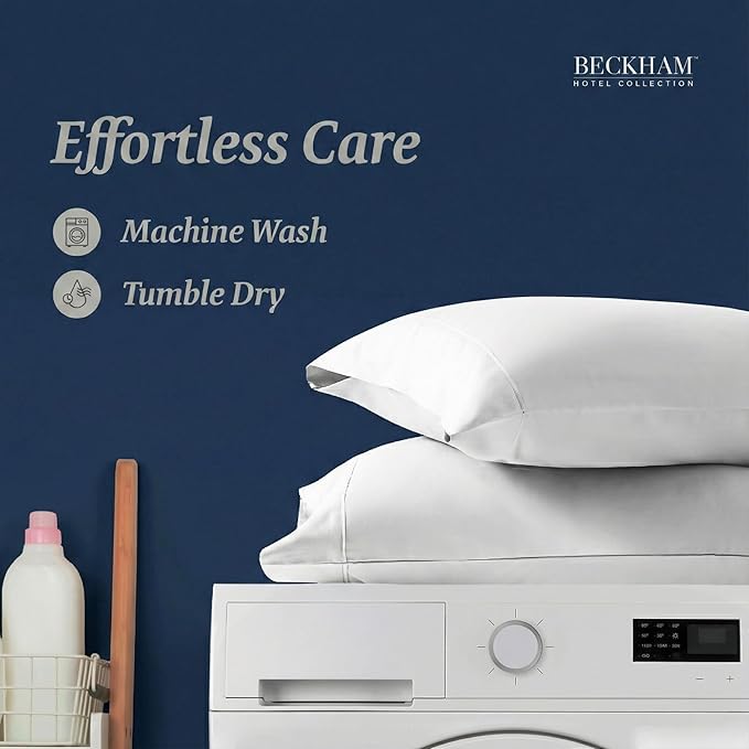 100% Cotton Pillowcase Set - King - 2 Piece