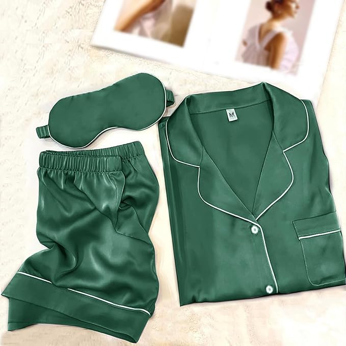 Satin Pajama Set - 2 Piece