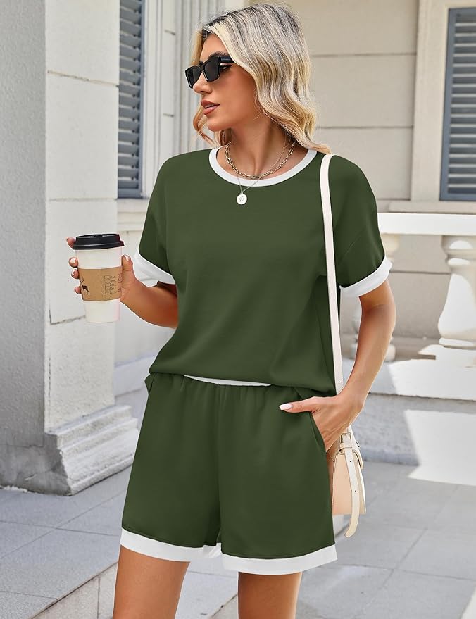 Shorts Pajama Set - Short Sleeve - 2 Piece