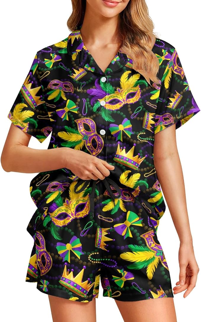 Women's Pajama Set - Short Sleeve - 2 Piece