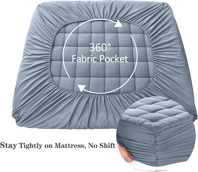 Cooling Mattress Pad - Twin XL - 39 x 80 in - 21 in Deep Pocket