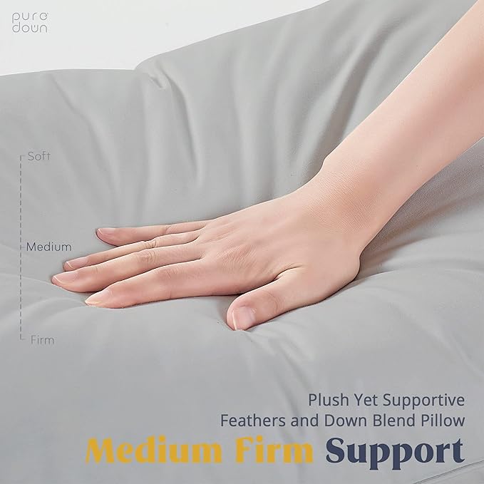100% Cotton Bed Pillow - King - 2 Piece