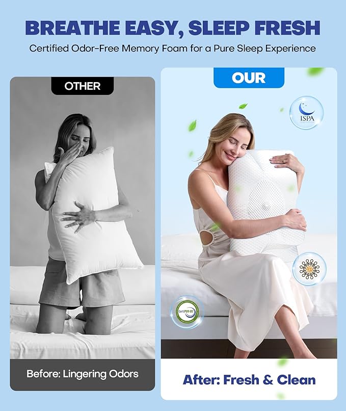 Memory Foam Cooling Bed Pillow