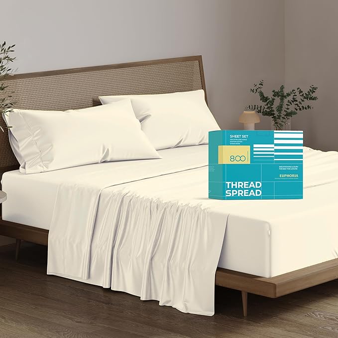 Cooling Bed Sheet Set - Queen - 16 in Deep Pocket - 4 Piece
