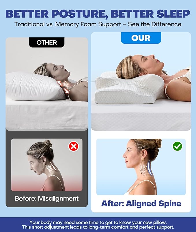 Memory Foam Cooling Bed Pillow