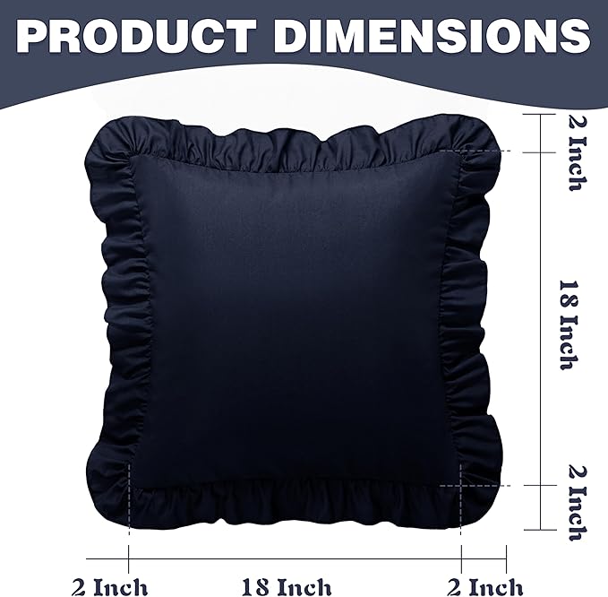 Microfiber Pillowcase Set - 18 x 18 in - 2 Piece