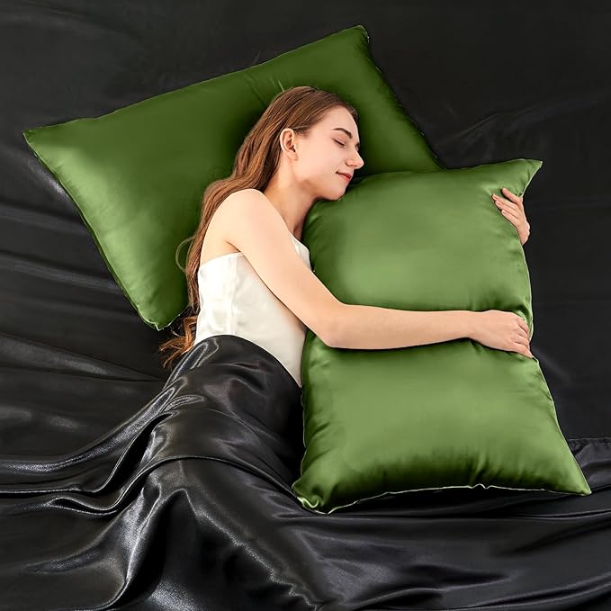 Mulberry Silk Cooling Pillowcase Set - Queen - 2 Pack - 2 Piece