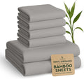 Bamboo Cooling Bed Sheet Set - Queen - 6 Piece